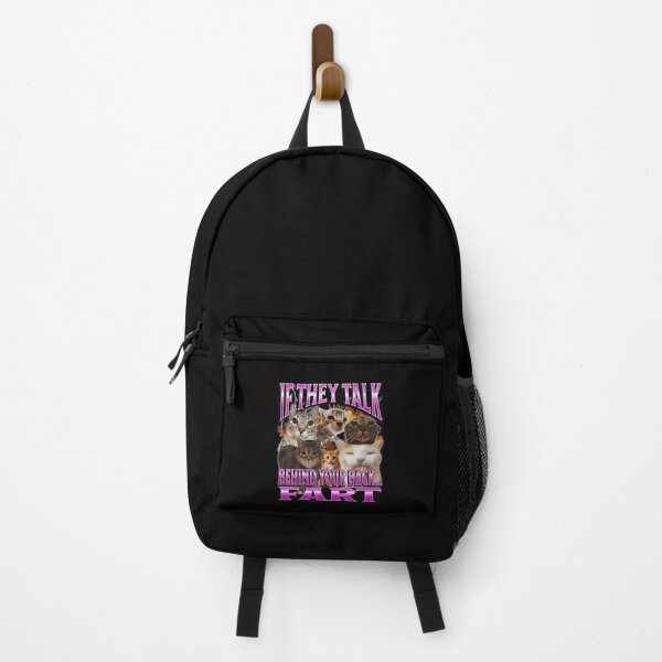 Item preview, If They Talk Behind Your Back Funny Cat Meme Chaos designed and sold by tadmercado.