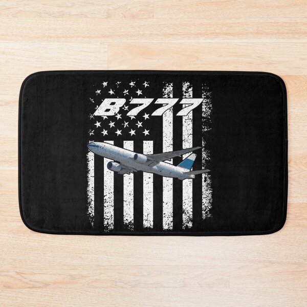 Item preview, B777 American Flag Aviation T-Shirt designed and sold by Emberglowo.