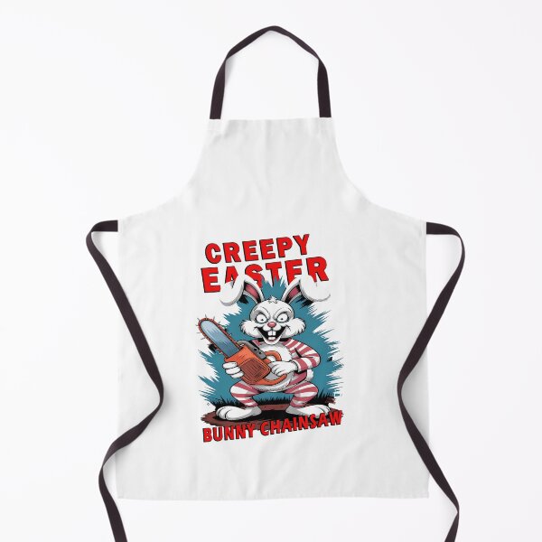 Item preview, Psycho Easter Bunny with Chainsaw – Evil Easter Bunny Horror Design designed and sold by Art-Arcade6.