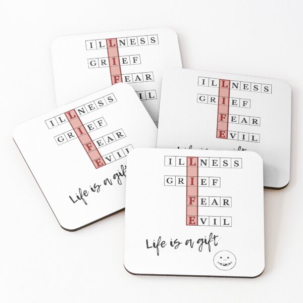Item preview, Life is a Gift - Dark Humor Crossword & Gap-Toothed Smile designed and sold by Stefanrajzer.