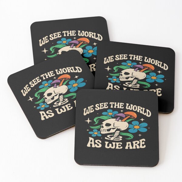 Item preview, Psychedelic Skull Art with Mushrooms & Flowers – Trippy Quote Design for Mindful Aesthetics designed and sold by Bright Nest Studio.
