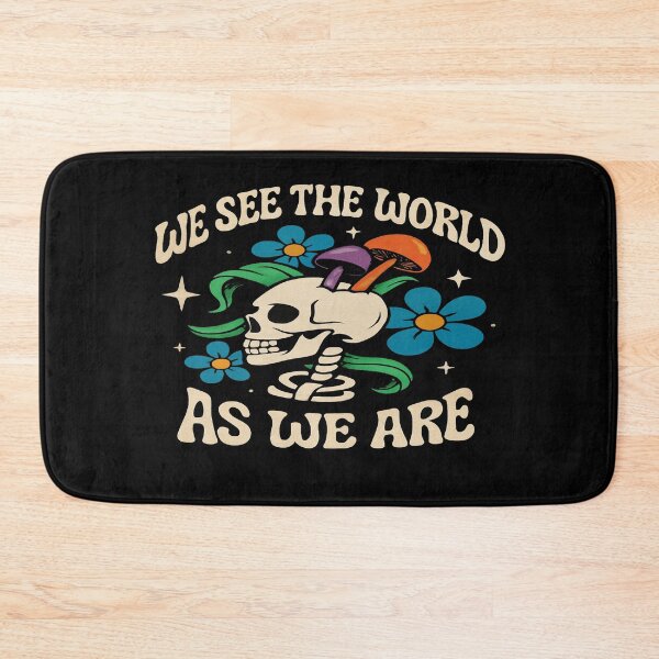 Item preview, Psychedelic Skull Art with Mushrooms & Flowers – Trippy Quote Design for Mindful Aesthetics designed and sold by Bright Nest Studio.