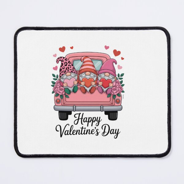 Item preview, Three Gnomes and Leopard Truck Happy Valentine's Day designed and sold by HellD3vil-Art.