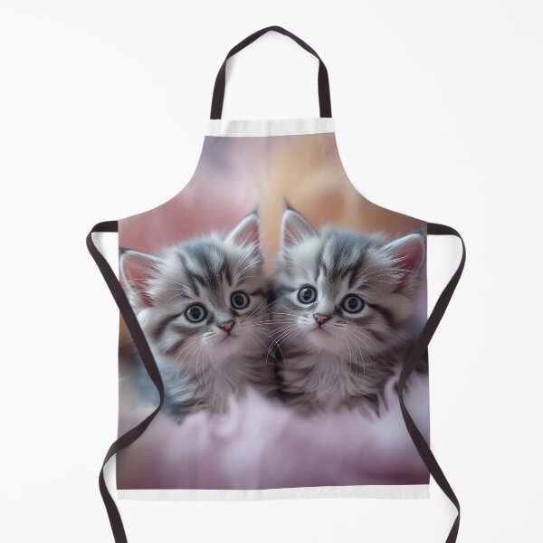 Item preview, Adorable Twin Kittens with Big Blue Eyes designed and sold by Art-Inspir-AI.