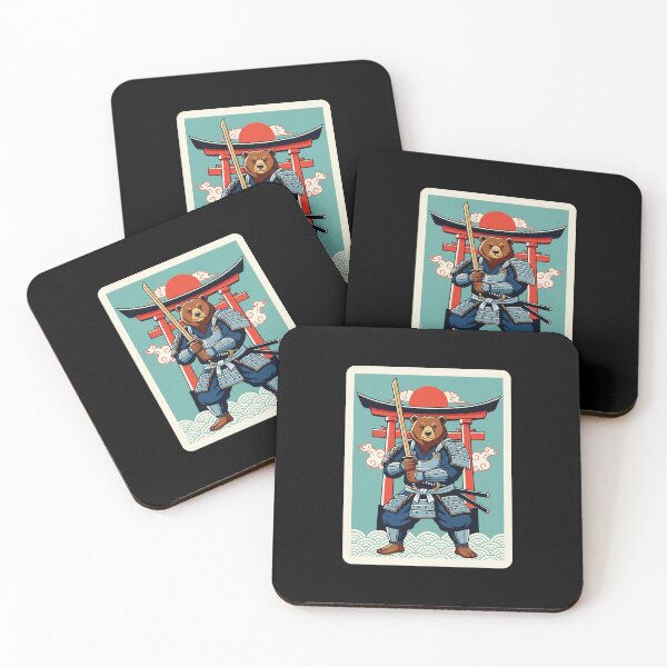 Item preview, Bear Samurai Warrior Japanese Style Cute Fierce Illustration designed and sold by JordynLadukeg65.
