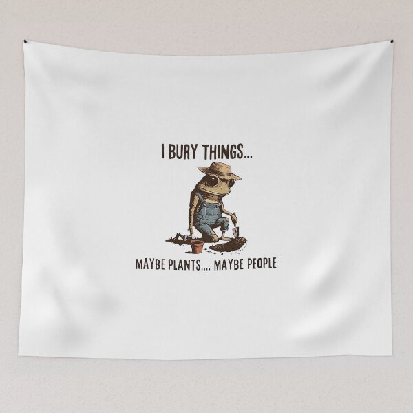 Item preview, Frog I bury things maybe plants maybe people designed and sold by Denisemichels.