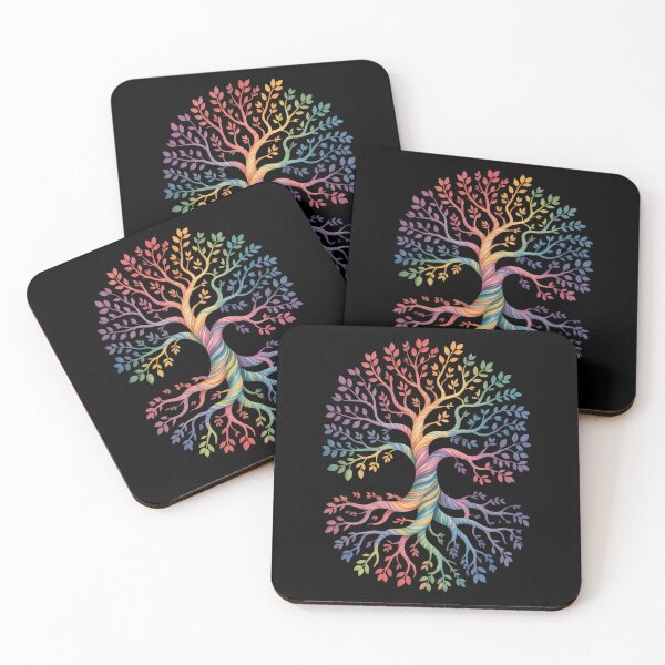 Item preview, Tree Life Rainbow LGBT Cool Gay Pride Flag Ally designed and sold by HellD3vil-Art.