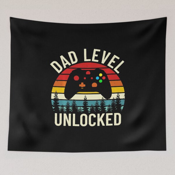 Item preview, Dad Level Unlocked Gamer Sunset Vintage Style designed and sold by FGTV2021.