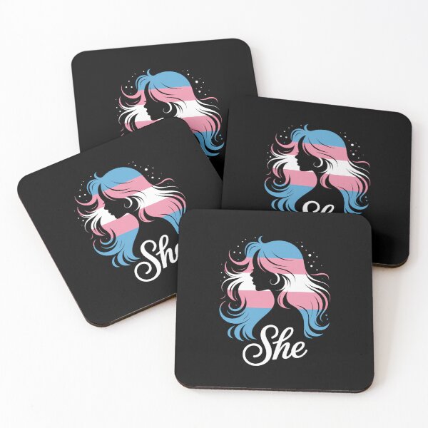 Item preview, Transgender Pride Flag SHE Transwoman Anime LGBTQ designed and sold by HellD3vil-Art.