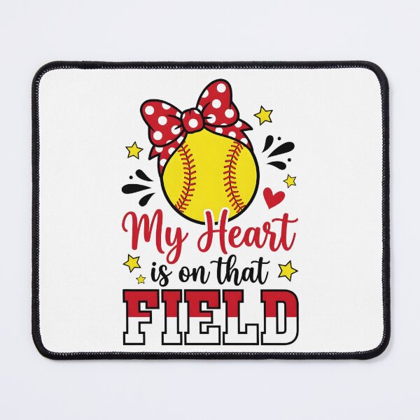 Item preview, My Heart is on That Field Baseball Softball Mom Mothers Day designed and sold by OlakunleOloroz.