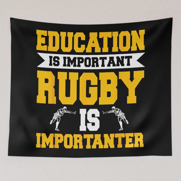Item preview, Rugby Is Importanter Funny Sports Quote Bold Typography designed and sold by GabrieSketcham.