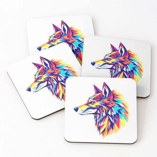 Item preview, Colorful Geometric Wolf designed and sold by SilentCanvasX.