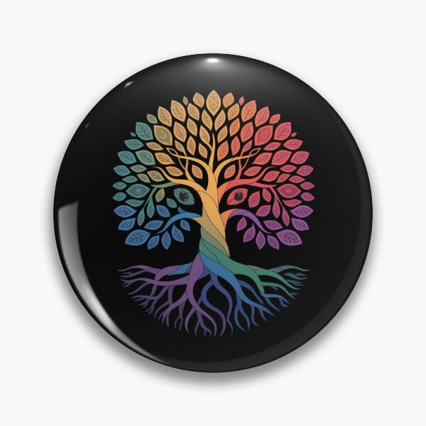 Item preview, Tree Life Rainbow LGBTQ Cool Gay Pride Flag Ally designed and sold by HellD3vil-Art.