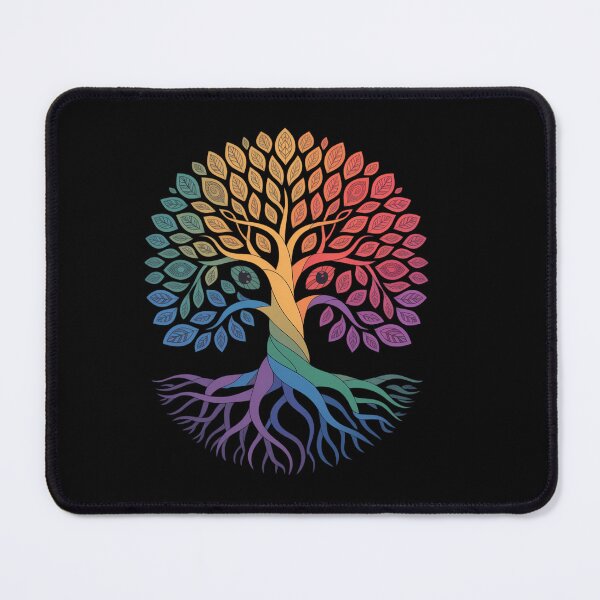 Item preview, Tree Life Rainbow LGBTQ Cool Gay Pride Flag Ally designed and sold by HellD3vil-Art.