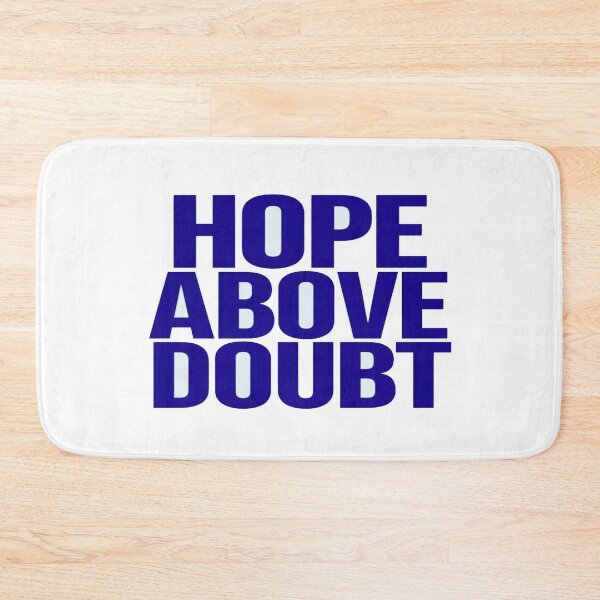Item preview, Hope Above Doubt Motivational Typography – Bold Minimalist Inspirational Quote Design designed and sold by Bright Nest Studio.