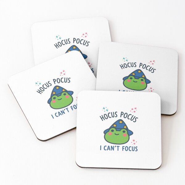 Item preview, Hocus Pocus I Can't Focus Frog — Cute Wizard Toad Kawaii Magic Illustration designed and sold by Colorful-Garden.