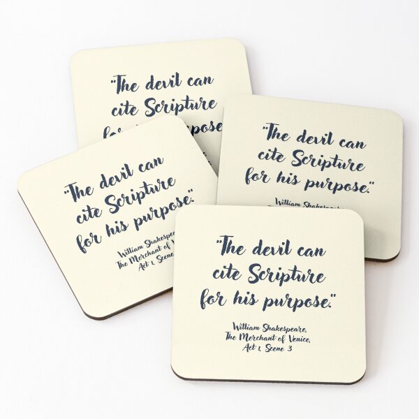 Item preview, Chill Shakespeare Quote from The Merchant of Venice designed and sold by CharlottePlaceArt.