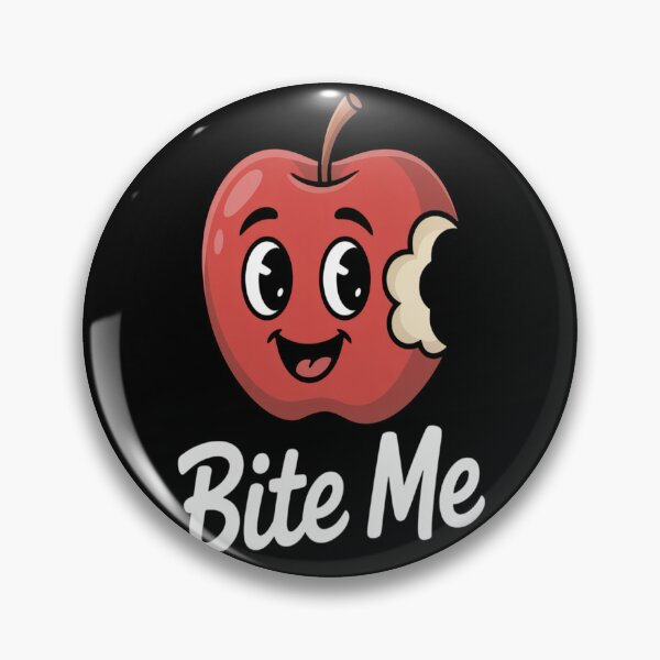 Item preview, Cute Bitten Apple Bite Me Food Humor  designed and sold by brinbotty.