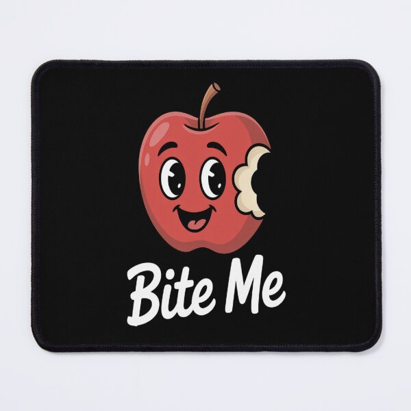 Item preview, Cute Bitten Apple Bite Me Food Humor  designed and sold by brinbotty.