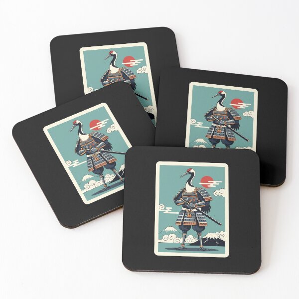 Item preview, Samurai Crane Japanese Vintage Style Illustration designed and sold by JordynLadukeg65.