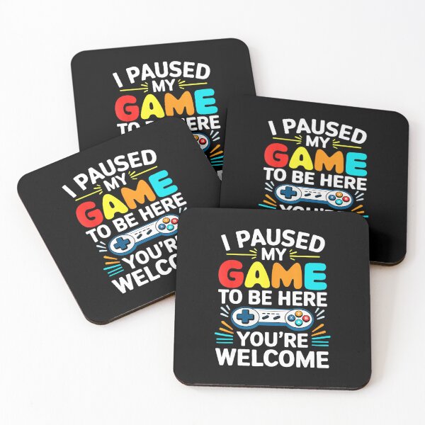 Item preview, I Paused My Game to Be Here Funny Gamer Quote designed and sold by FGTV2021.