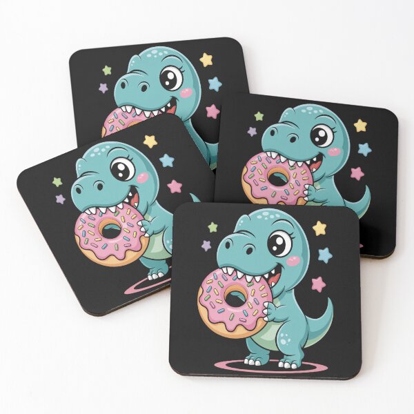 Item preview, Cute T-Rex Dino Eating Donut Sweets Foodie  designed and sold by mandiana.