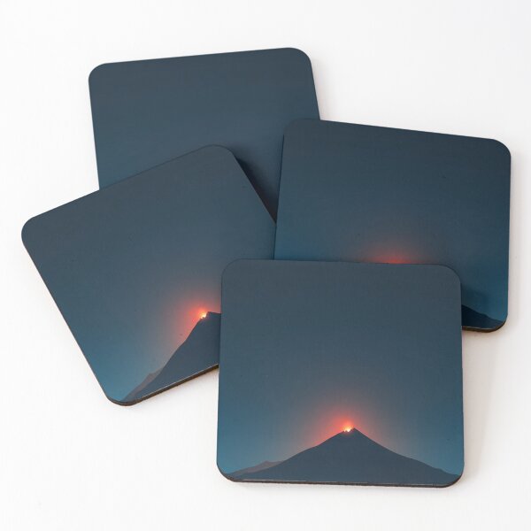 Item preview, Midnight Volcano Glow – Minimal Ember Summit Silhouette designed and sold by NeonHorizon Studio.