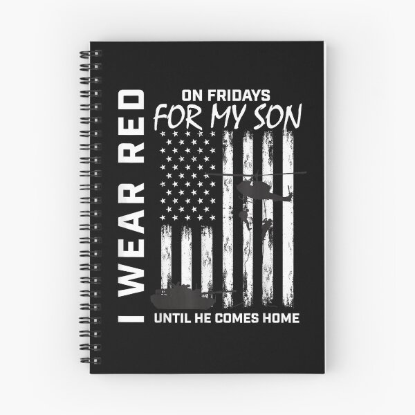 Item preview, I Wear Red On Fridays for My Son Veterans Family Support  designed and sold by CAnastazyshop.