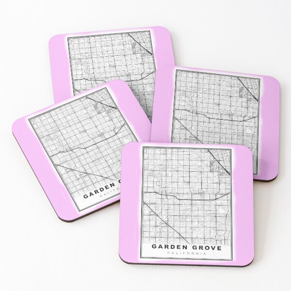 Item preview, Minimalist Garden Grove Map designed and sold by Tamas Das.