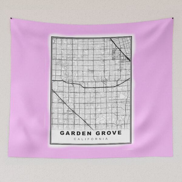Item preview, Minimalist Garden Grove Map designed and sold by Tamas Das.
