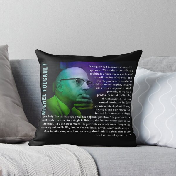 Item preview, Michel Foucault quote: Antiquity had been a civilization of spectacle. 'To render accessible to a multitude of men the inspection of a small number of objects': designed and sold by artbleed.