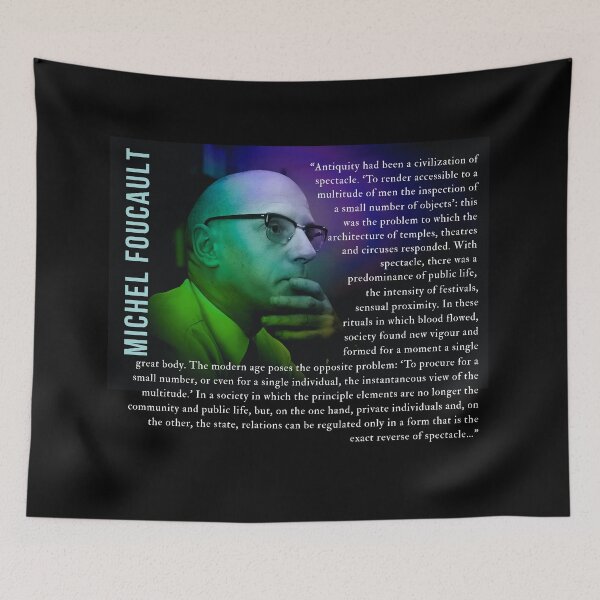 Item preview, Michel Foucault quote: Antiquity had been a civilization of spectacle. 'To render accessible to a multitude of men the inspection of a small number of objects': designed and sold by artbleed.