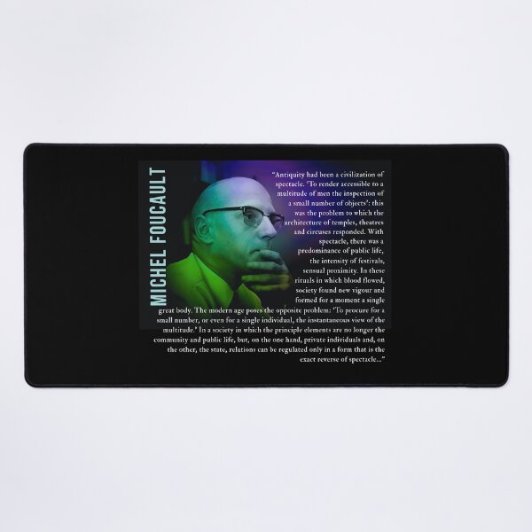 Item preview, Michel Foucault quote: Antiquity had been a civilization of spectacle. 'To render accessible to a multitude of men the inspection of a small number of objects': designed and sold by artbleed.