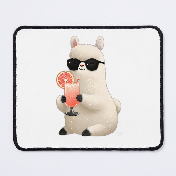 Item preview, Cool Alpaca with Grapefruit Cocktail – Sunglasses Summer Spritz Cartoon designed and sold by Beachy Beasts.