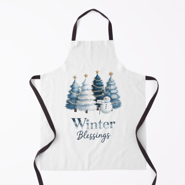 Item preview, Trees Christmas Snowman Snow Winter Blessings Saying designed and sold by Moon-Ape.
