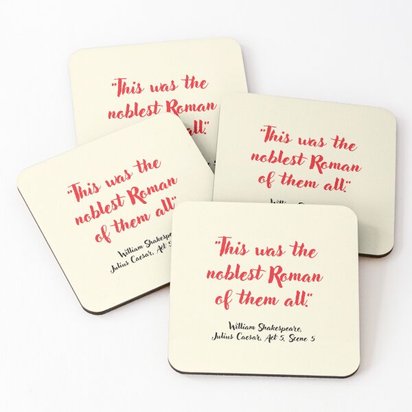 Item preview, Legit Shakespeare Quote from Julius Caesar designed and sold by CharlottePlaceArt.