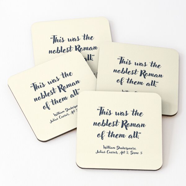 Item preview, Legit Shakespeare Quote from Julius Caesar designed and sold by CharlottePlaceArt.