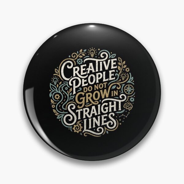 Artikelvorschau, Creative people do not grow in straight lines entworfen und verkauft von Pflugart.