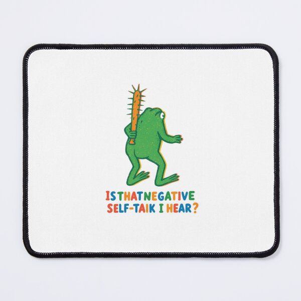 Item preview, Negative Self-Talk Frog — Retro Spiked Bat Toad | Mental Health Illustration designed and sold by Colorful-Garden.