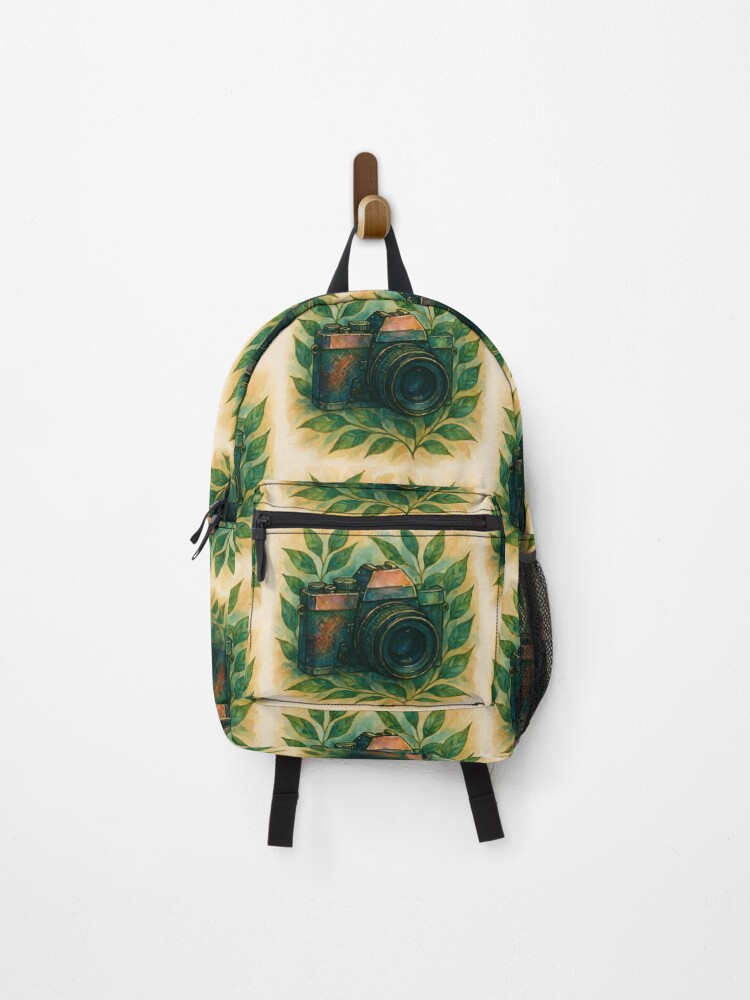 Thumbnail 1 of 3, Backpack, Retro Camera designed and sold by GraphicsClub.