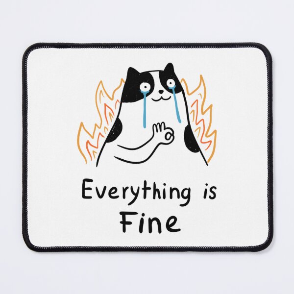 Item preview, Purrfectly Fine In This Chaos designed and sold by AvenStudioCo.