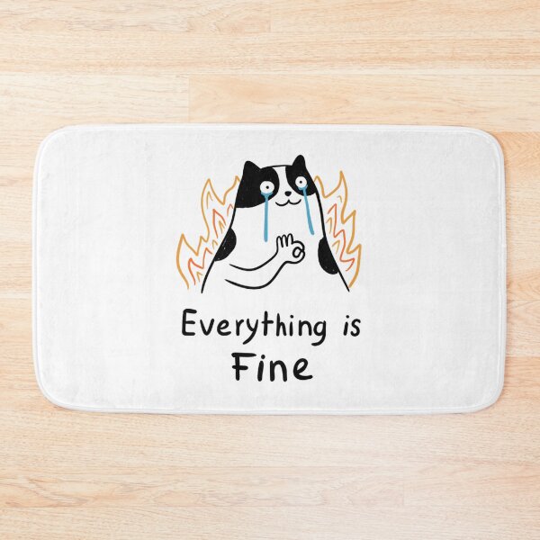 Item preview, Purrfectly Fine In This Chaos designed and sold by AvenStudioCo.