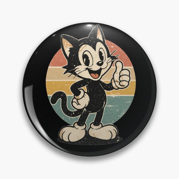 Item preview, Vintage Cartoon Cat – Retro Cool Cat T-Shirt Design designed and sold by Greebdraws.