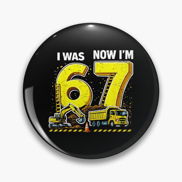 Item preview, I Was 6 Now I’m 7 Construction Birthday Boy Truck  designed and sold by gladysenglish.