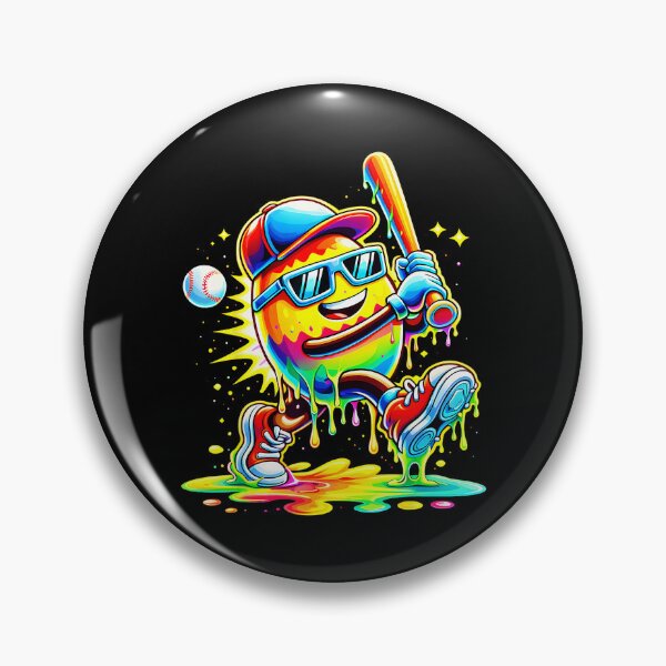 Item preview, Dripping Baseball Egg Tie Dye Street Style  designed and sold by miaa-artistshop.
