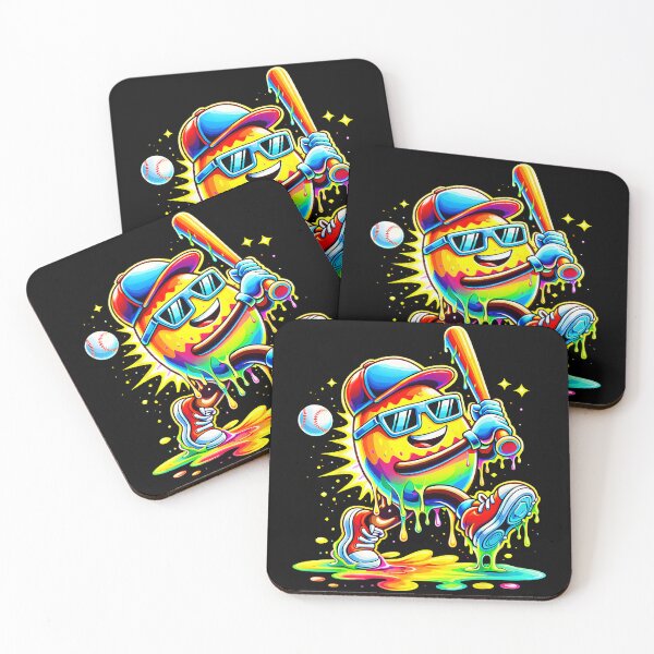 Item preview, Dripping Baseball Egg Tie Dye Street Style  designed and sold by miaa-artistshop.