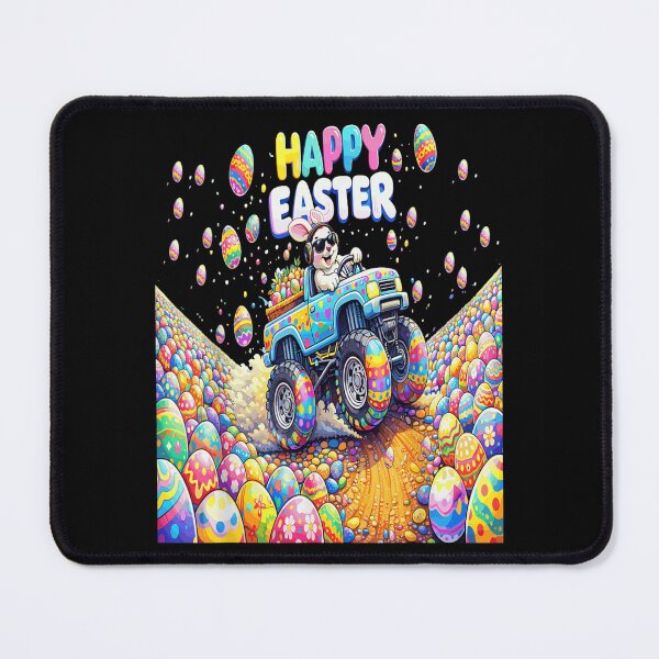Item preview, Happy Easter Bunny Driving Monster Truck Egg Hunt Fun Design designed and sold by DaphoLatara.