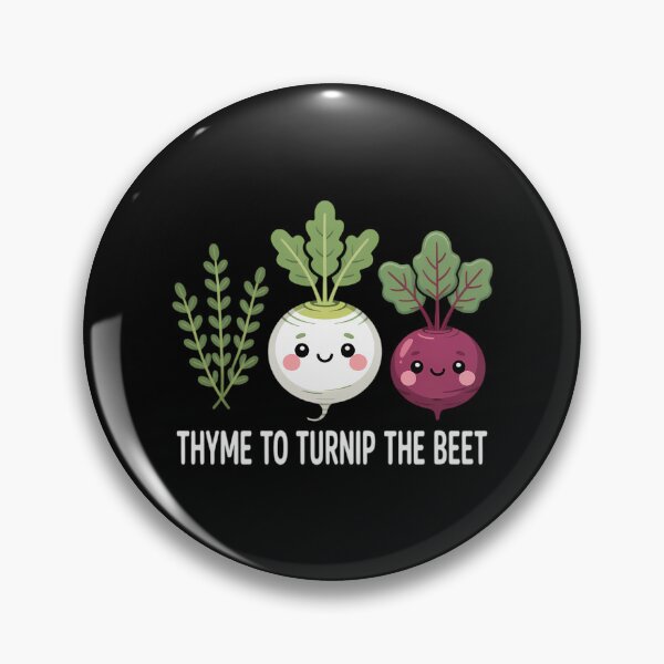 Item preview, Thyme To Turnip The Beet Vegetarian Vegan Plant Lover designed and sold by Moon-Ape.