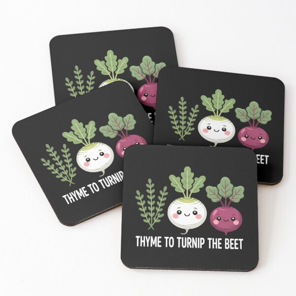 Item preview, Thyme To Turnip The Beet Vegetarian Vegan Plant Lover designed and sold by Moon-Ape.