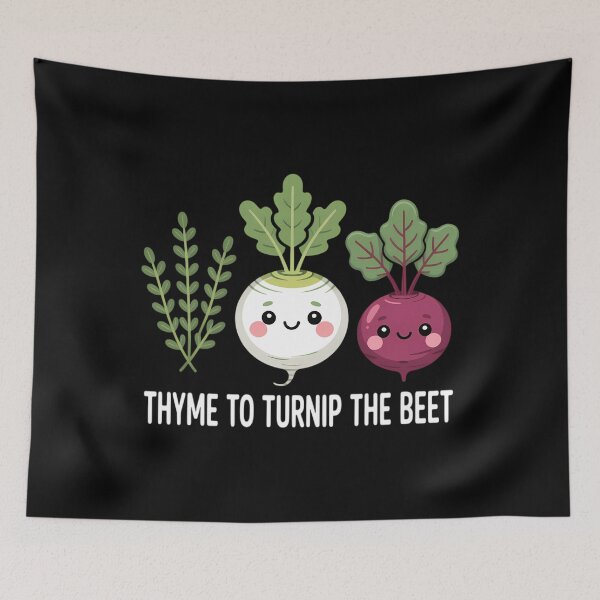 Item preview, Thyme To Turnip The Beet Vegetarian Vegan Plant Lover designed and sold by Moon-Ape.